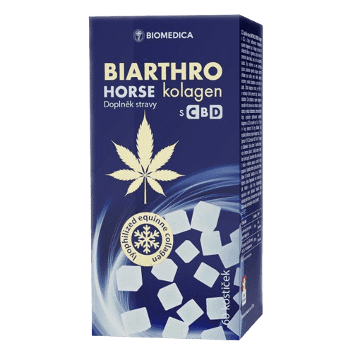 Biarthro horse kolagen s CBD 60 kostiček
