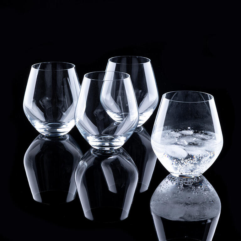 Sada 4 ks křišťálových sklenic 400 ml