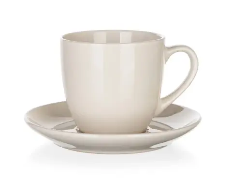 Šálek s podšálkem Natural 250 ml, ivory