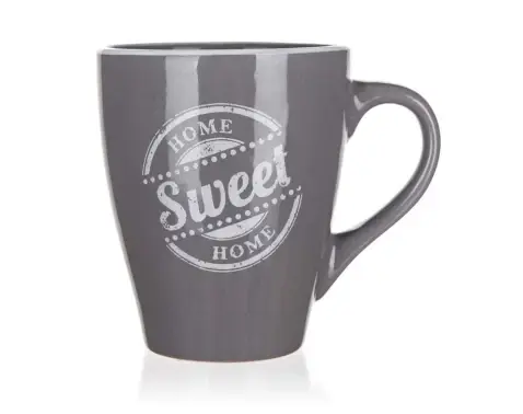 Hrnek Sweet Home 310 ml, šedý