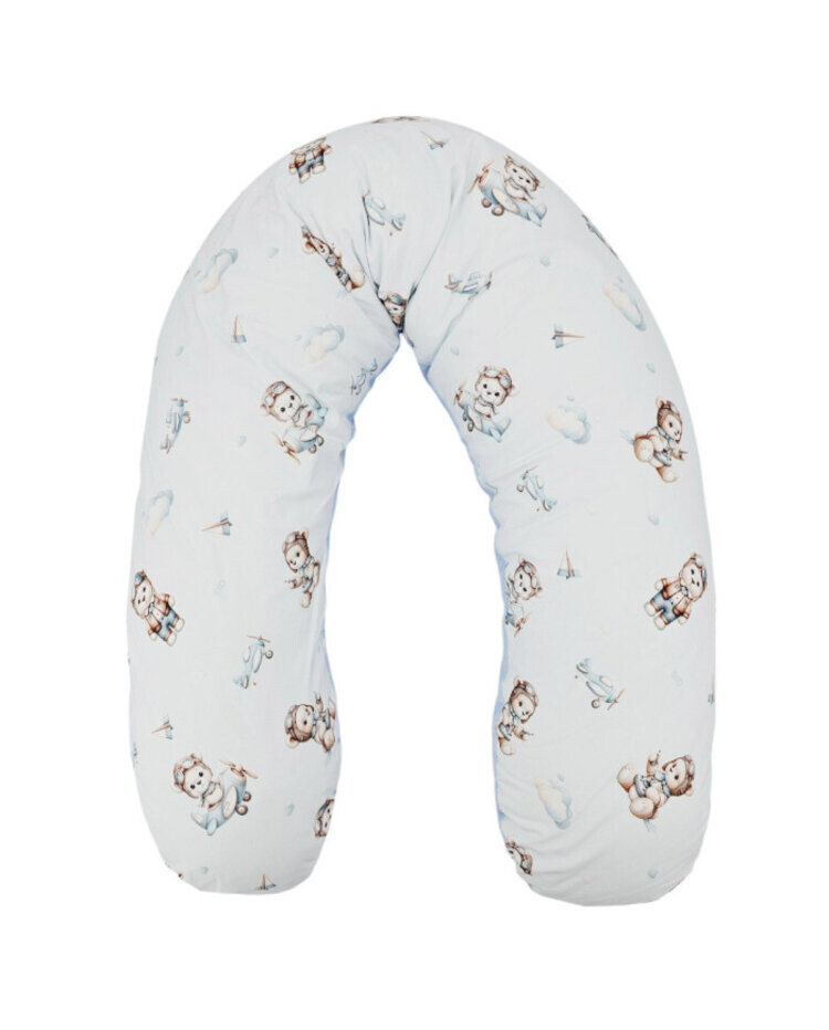 EKO Polštář kojicí Velvet Pilot Bear 180cm