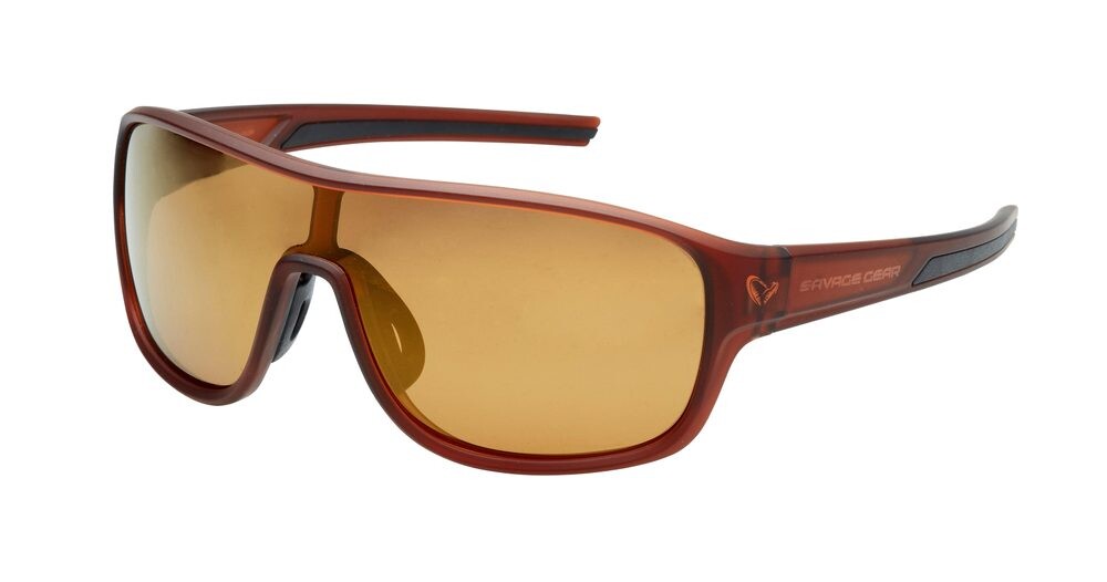 Savage Gear Brýle Savage Polarized 1 Brown Gold Revo