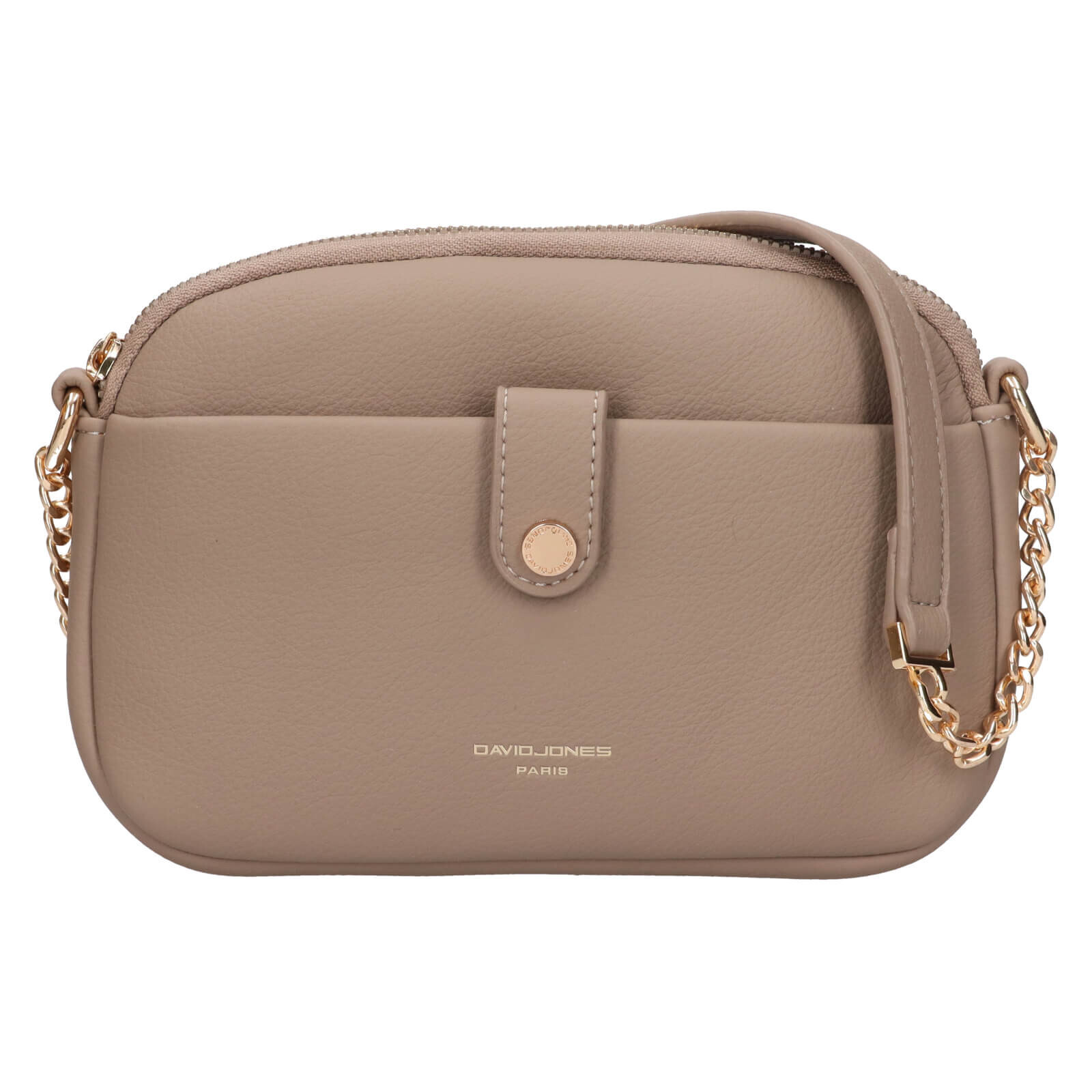 Dámská crossbody kabelka David Jones Diseta - tmavě béžová