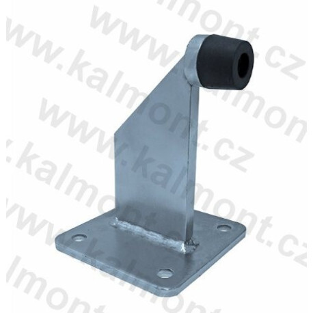 Zarážka pro dveře a vrata 130 mm, ocelová s gumovým tlumičem