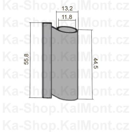 Krytka pantu Siegenia Favorit na plastové okno a balkonové dveře, horní křídlová bílá