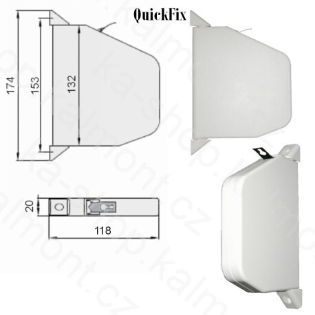 Navíječ šňůry pro venkovní předokenní roletu, QuickFix, bílý