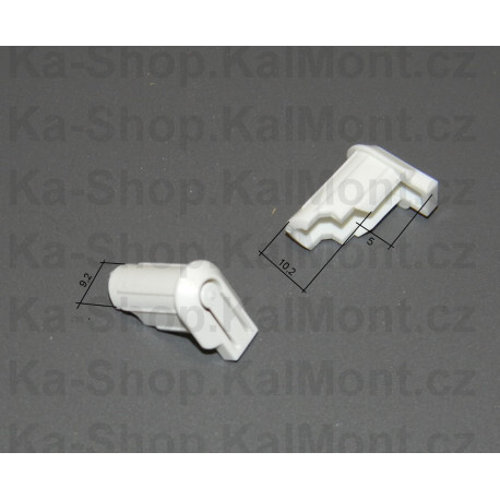 Krytka dolního pantu - protiprachová křídlová zátka Maco na okno a balkonové dveře, Barva Bílá