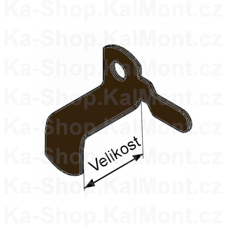 Držák, obrtlík pro okenní síť proti hmyzu tmavě hnědá, Velikost 5 mm