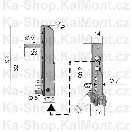 Pant na plastové okno a balkonové dveře, dolní sada pro rám a křídlo, 3D seřízení, 120kg, Sada 2ks PVC krytek  Bez krytek