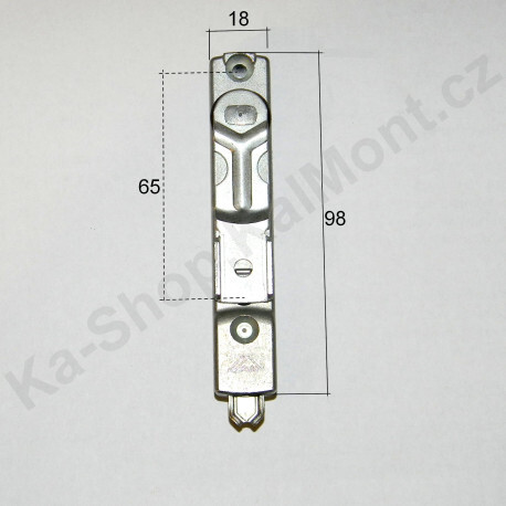 Zástrč Roto na plastové a dřevěné dvoukřídlé okno, 100 x 18 mm do kovací drážky 16mm