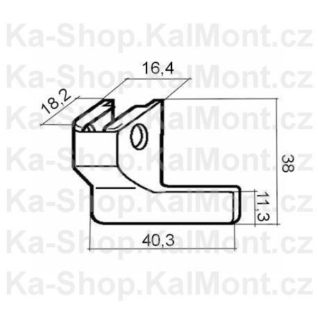 Krytka pantu Roto NT na plastové okno a balkon, dolní rámová přední, 130 kg, Provedení Levý, Barva Bílá