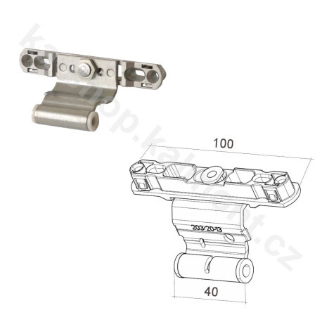 Pant Roto NT 20-13 křídlový na vyklápěcí plastové okno, posuvný
