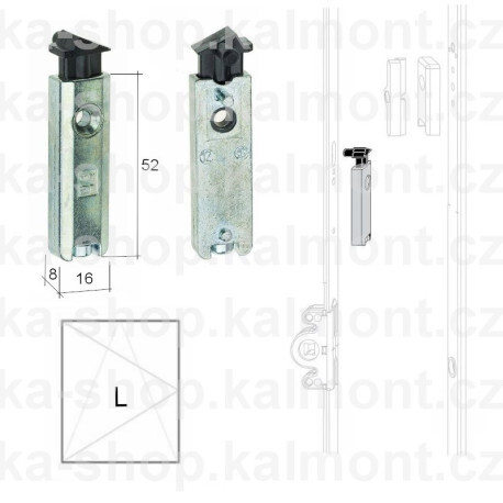 Balkonová západka Siegenia 601151, Provedení Levý