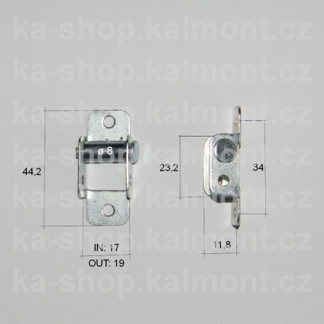 Kladka kovová pro navíjecí pásek předokenní rolety