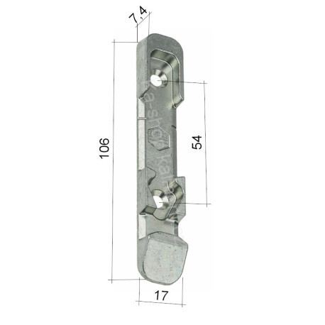 Protiplech OS Maco 33981 na dřevěné okno a balkonové dveře, boční