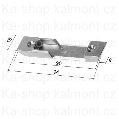 Protiplech Maco 352474 na dřevěné okno a dveře z europrofilu pro zafrézování