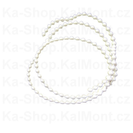 Řetízek silný ø 4,5 mm bílý pro ovládání žaluzie a rolety