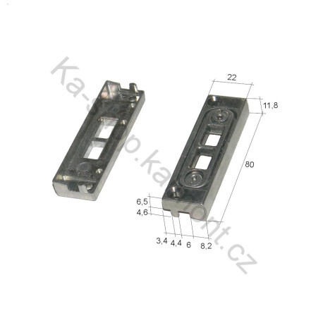 Protikus zástrče 80 x 22 mm na plastové okno a dveře, nastavitelný přítlak