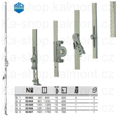 Převod Maco Multi Trend Gr. 4, FFH 1251-1500, G600, DM 15