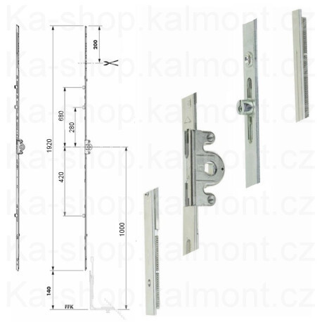 Převod Siegenia Favorit Gr 200, 2001 - 2200, G1000, DM 15