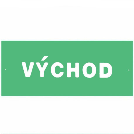 Bezpečnostní tabulka VÝCHOD, plast 210 x 87 mm