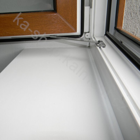 Omezovač a aretace otevření na plastové a dřevěné okno, Tvar profilu 1U