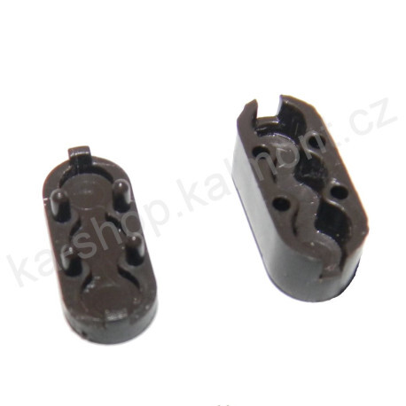 Spojka řetízku žaluzie a rolety, průměr 4,5 mm, tmavě hnědá