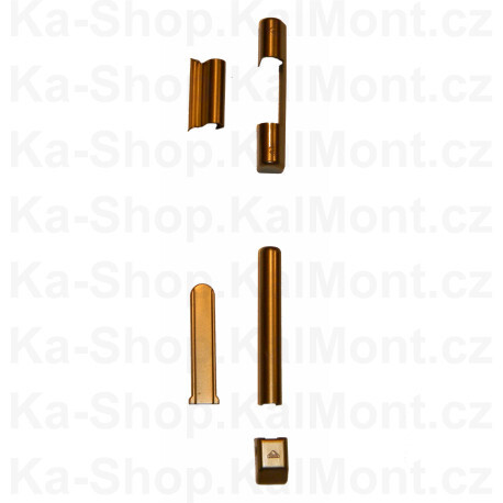 Sada 5ks krytek pantů Roto NT bronz na PVC okno a balkonové dveře