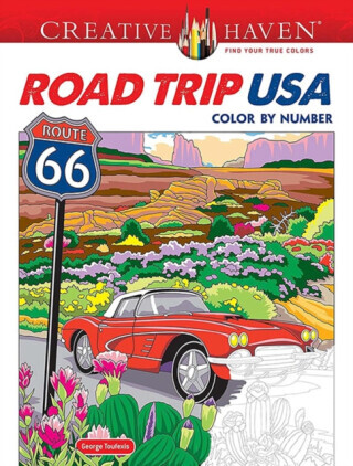 Creative Haven Road Trip USA Color by Number - George Toufexis