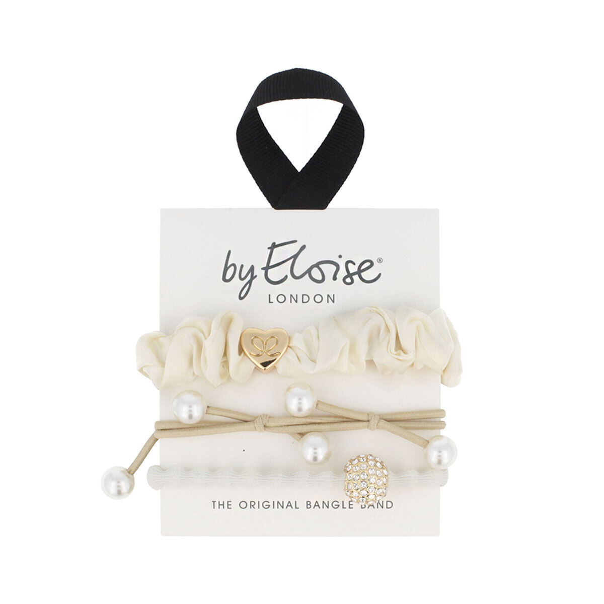 By Eloise London Bangle Set White Party set gumiček na vlasy pro ženy