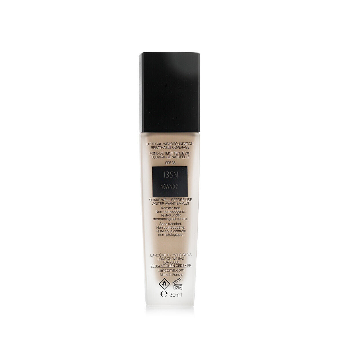 Lancôme Teint Idole Ultra Wear Up To 24H Wear Foundation SPF35 vysoce krycí a přirozeně matný make-up 30 ml odstín 135N