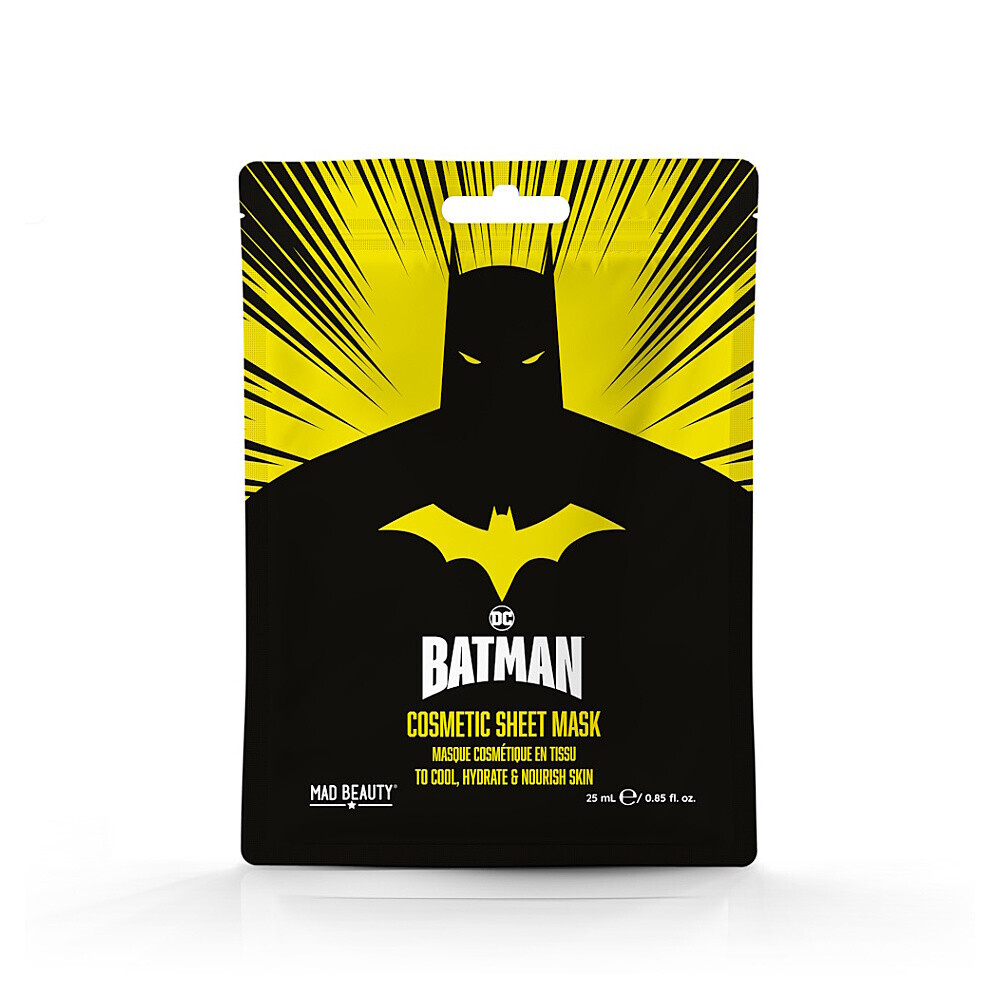 MAD BEAUTY Batman textilní maska na obličej 25 ml