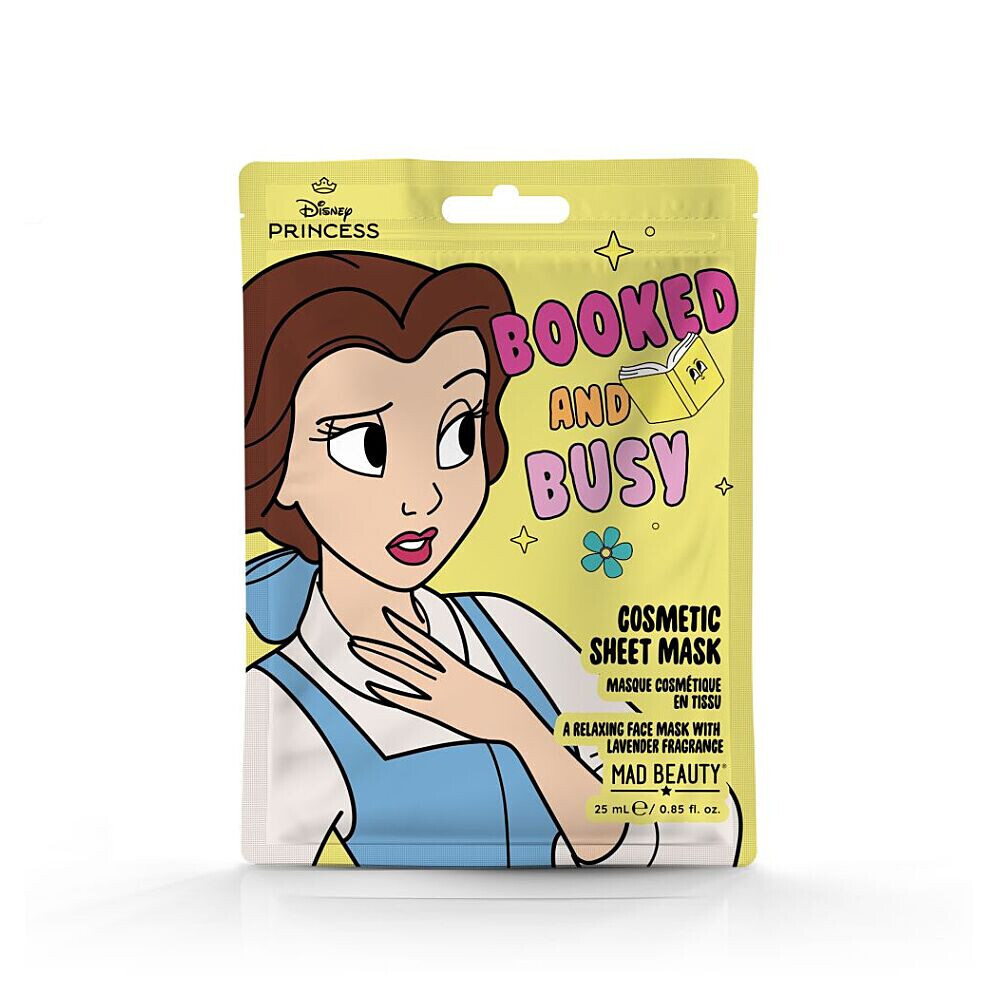 MAD BEAUTY Disney princess relaxační textilní maska na obličej 25 ml