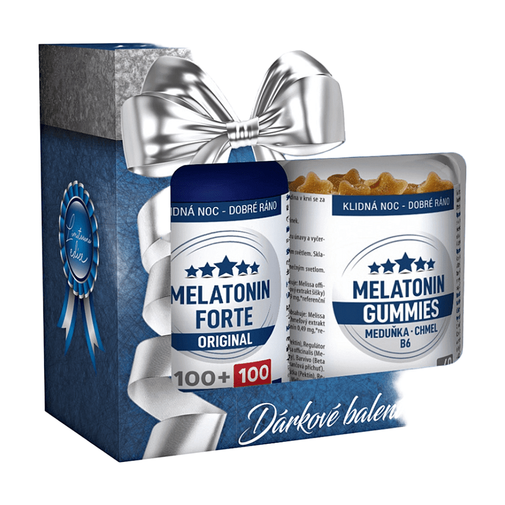 CLINICAL Melatonin Forte 200 tablet+Gummies 60 pektinových bonbónů
