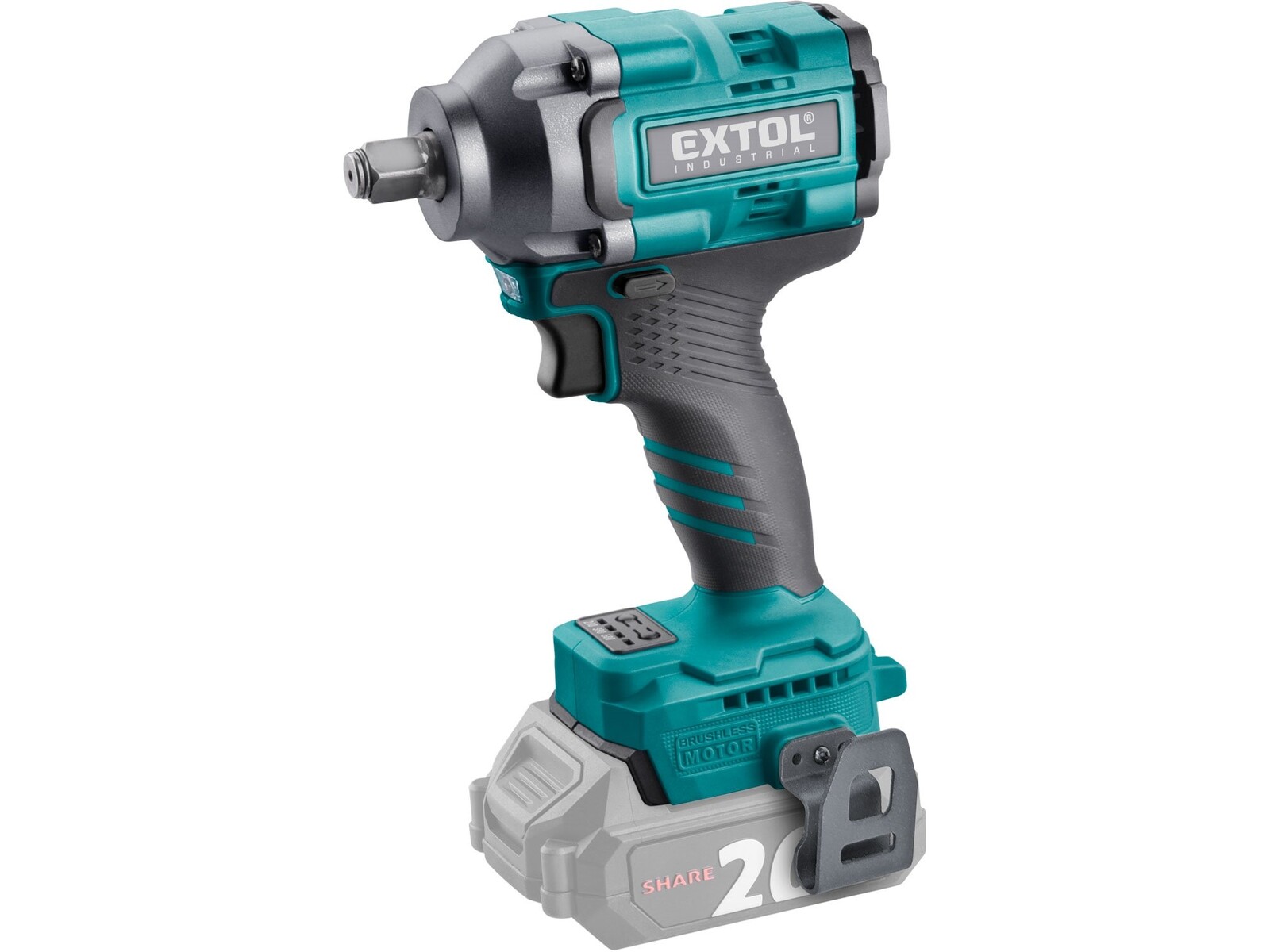 Extol Industrial 8791815 SHARE20V aku utahovák rázový 500Nm bez aku