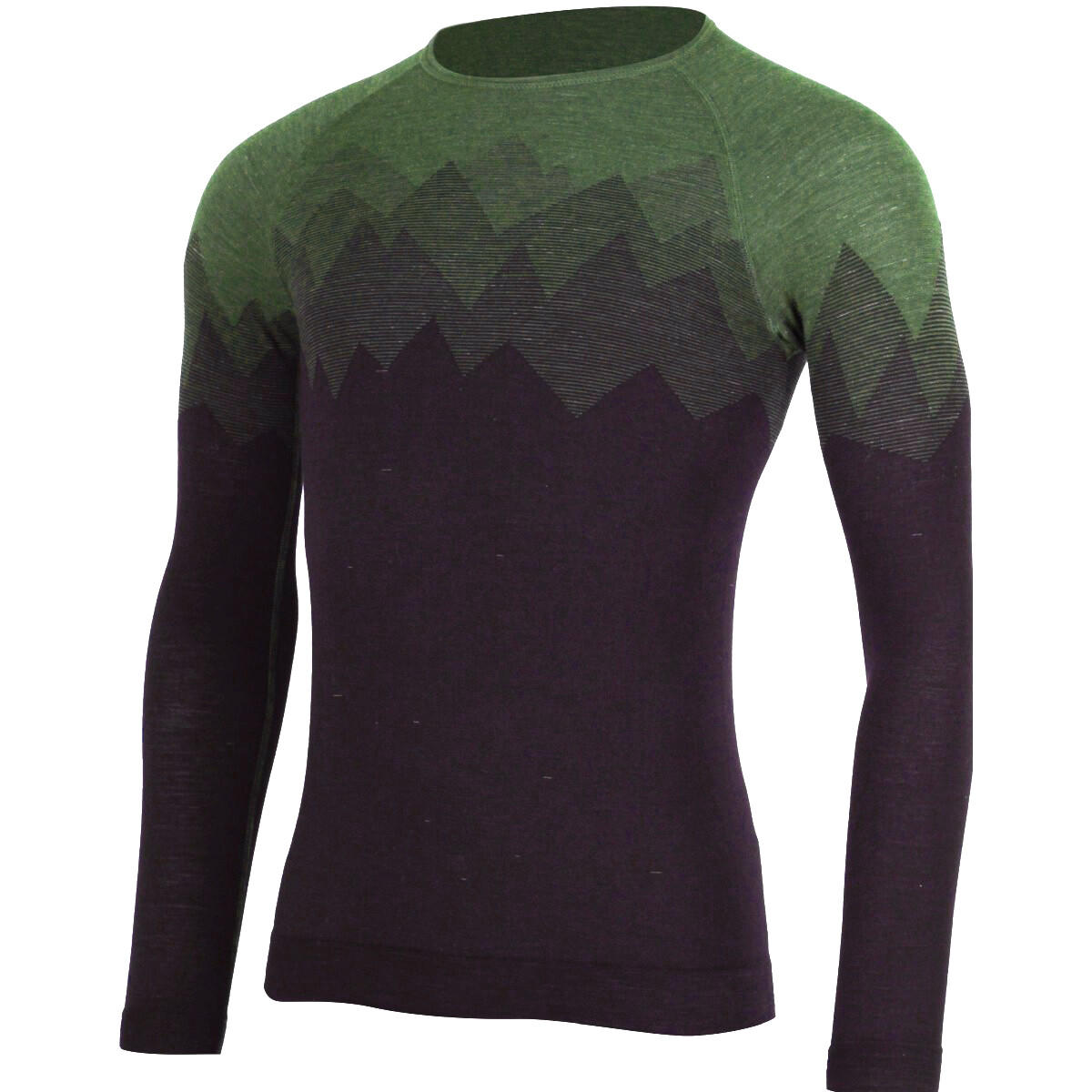 Lasting pánské merino triko WELOR 6169 zelené Velikost: L/XL