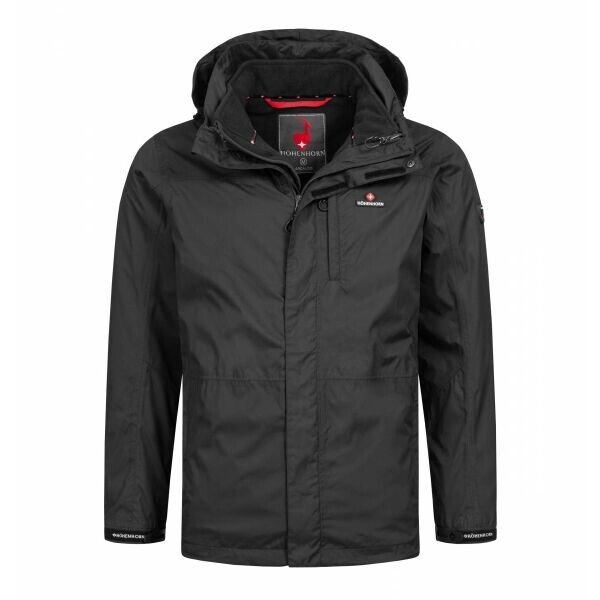 HOHENHORN ARCALOD 3v1 Pánská zimní bunda, černá, velikost