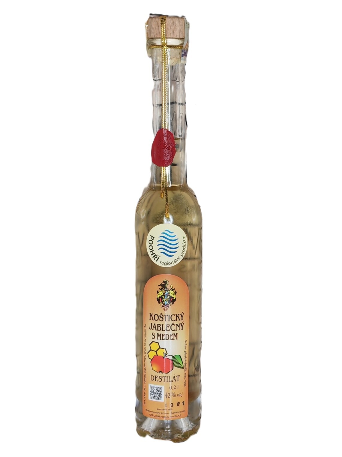 Karfíkův dvůr Karfíkův Jablečný destilát s medem 42% 0,5l