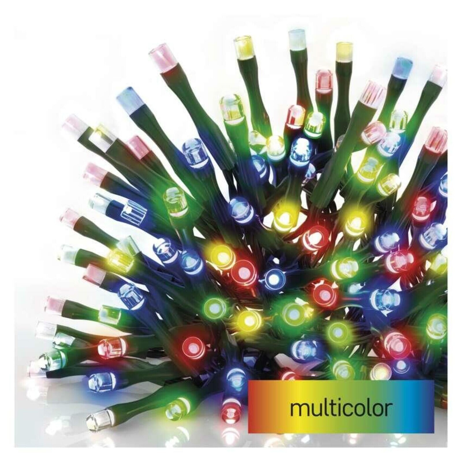 Emos LED vánoční řetěz, 24 m, venkovní i vnitřní, multicolor, programy, časovač D4AM25
