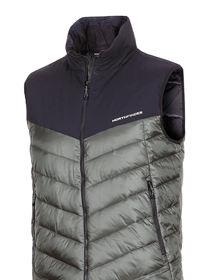 Northfinder JEDRICK blackdarkgreen pánská vesta VE-3500OR-550 Velikost: L 8584153639178