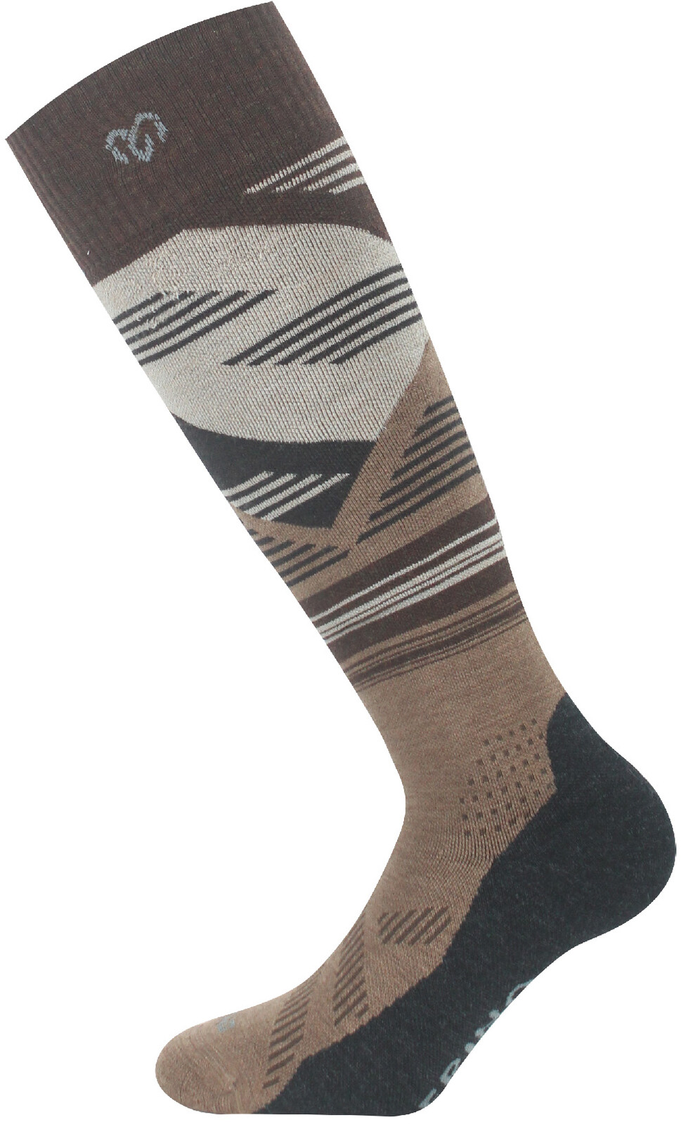 Lasting merino lyžařské podkolenky SIW 720 hnědé Velikost: L