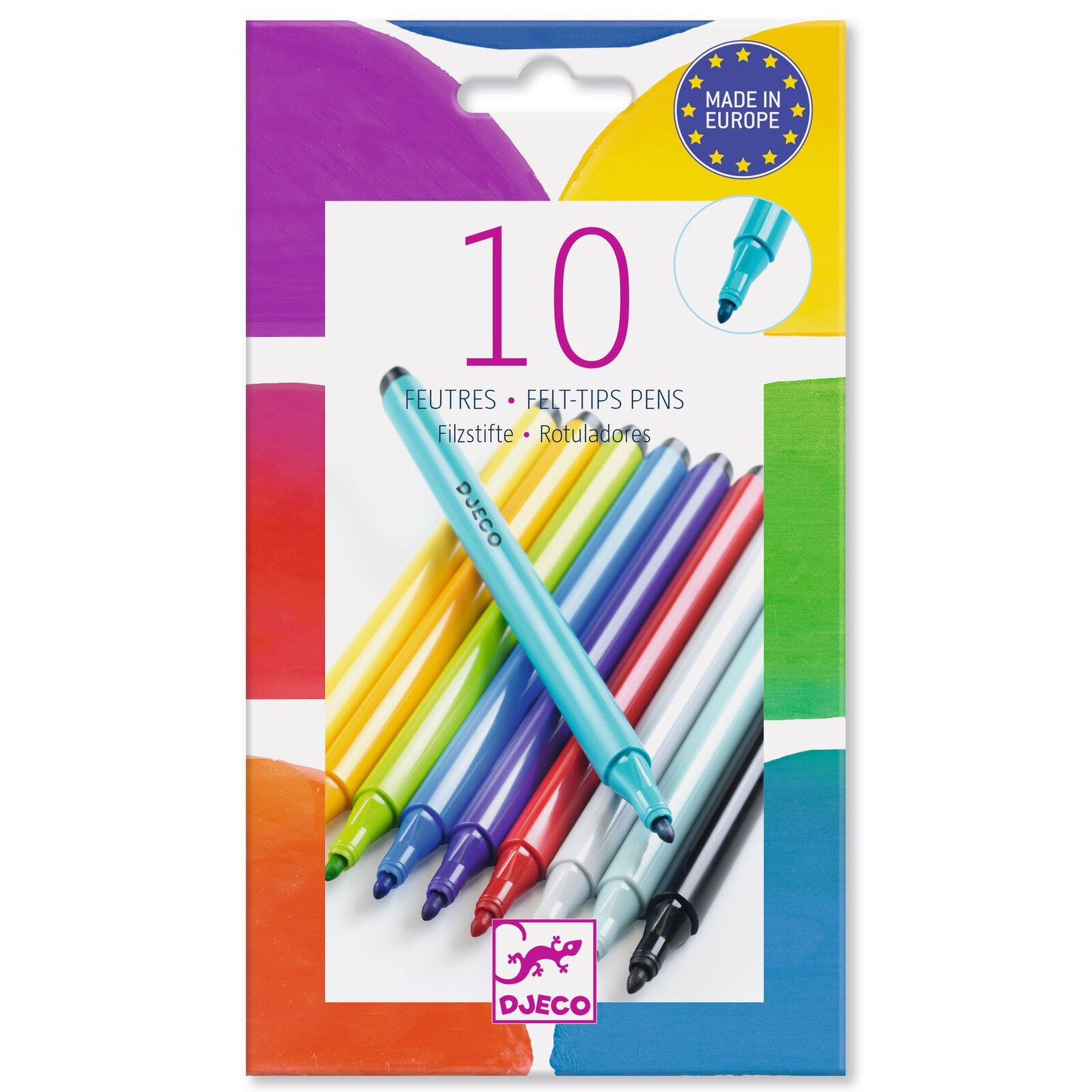 Sada 10 barevných fixů – duhové odstíny