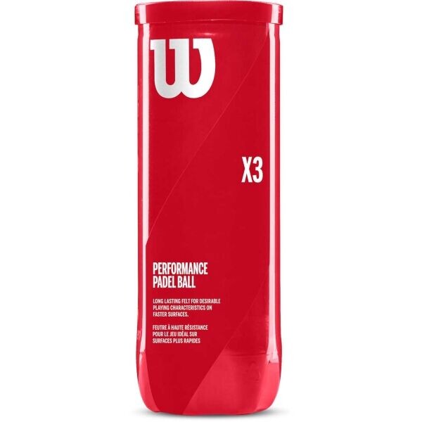 Wilson PERFORMANCE PADEL BALL X3 Míče na padel, žlutá, velikost