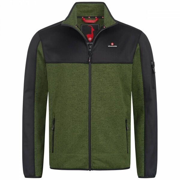 HOHENHORN NAURUN Pánská softshellová bunda, zelená, velikost