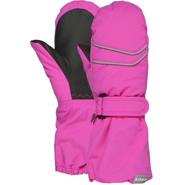 LOAP RIHAN Dětské palčáky, růžová, velikost 1-2Y