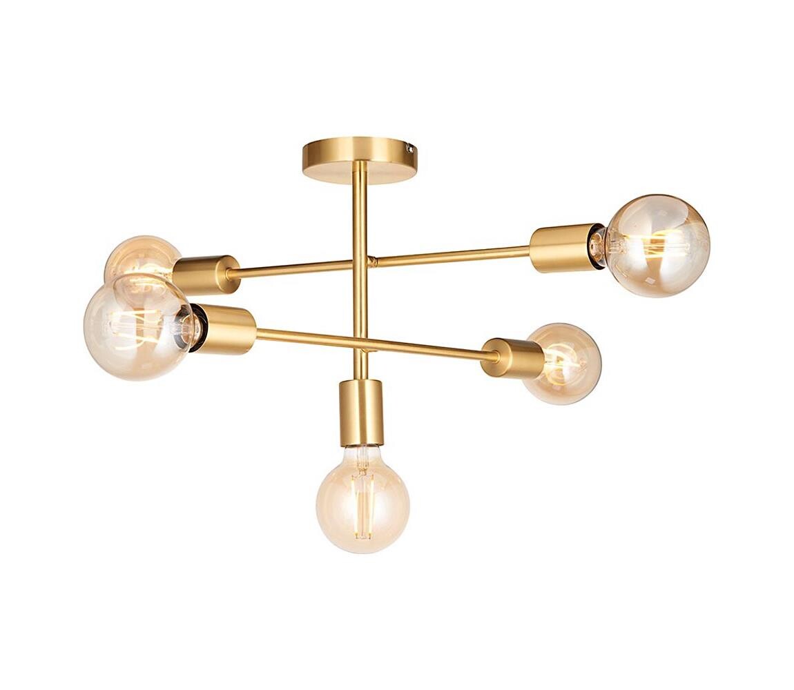 Endon 98786 - Lustr na tyči SOHAN 5xE27/10W/230V mosaz 98786