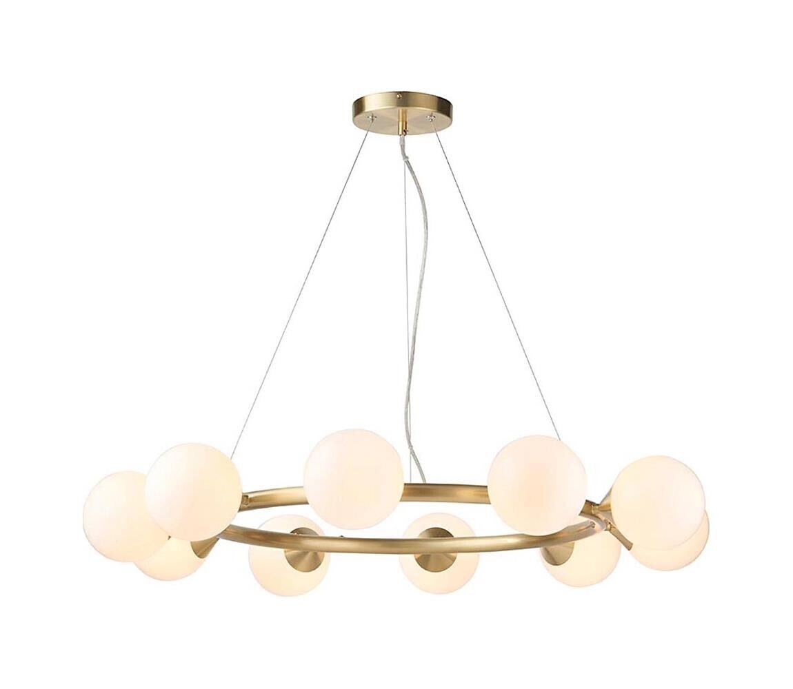 Endon 106008 - Lustr na lanku OTIS 10xG9/3W/230V zlatá 106008