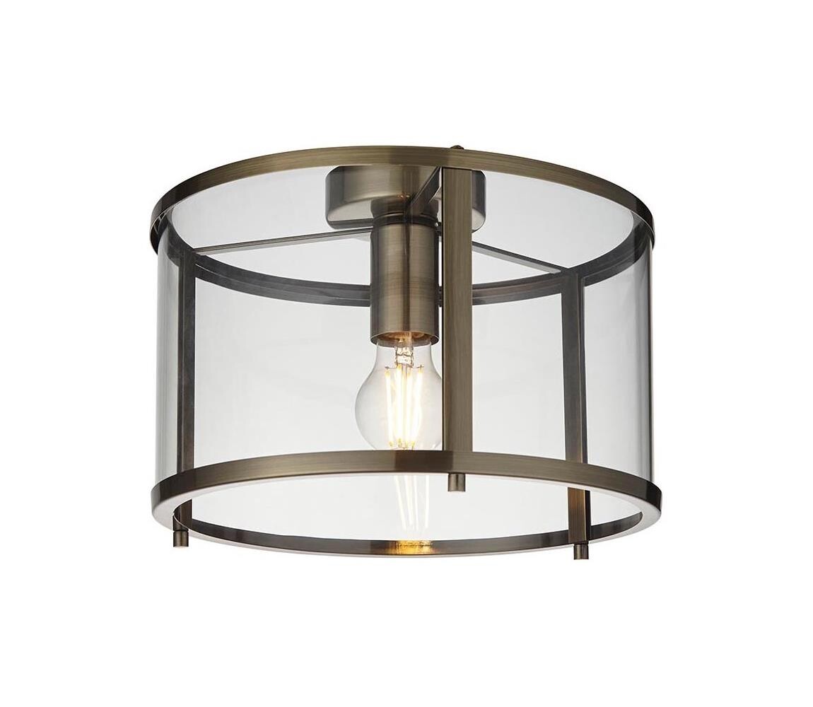 Endon 103112 - Stropní svítidlo HOPTON 1xE27/10W/230V matný chrom 103112