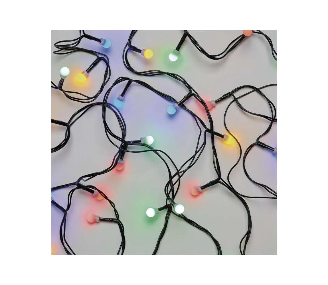 LED Venkovní vánoční řetěz 80xLED/8 funkcí 13m multicolor IP44 D5AM22