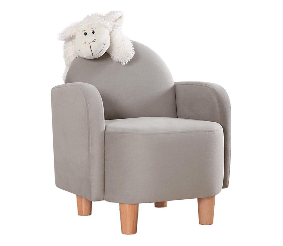 Dětské křeslo DORY šedá 209FLF1118